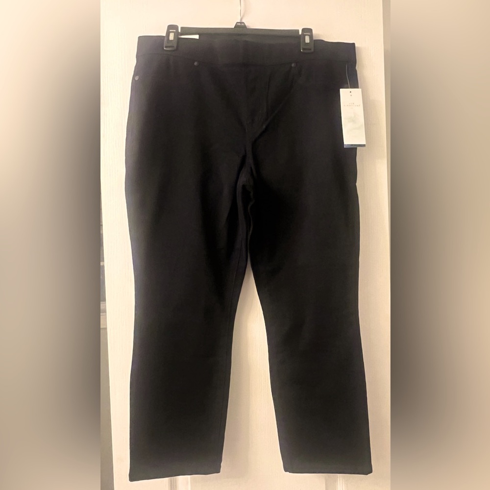 New Directions pull-on pants, NWT, black, 12